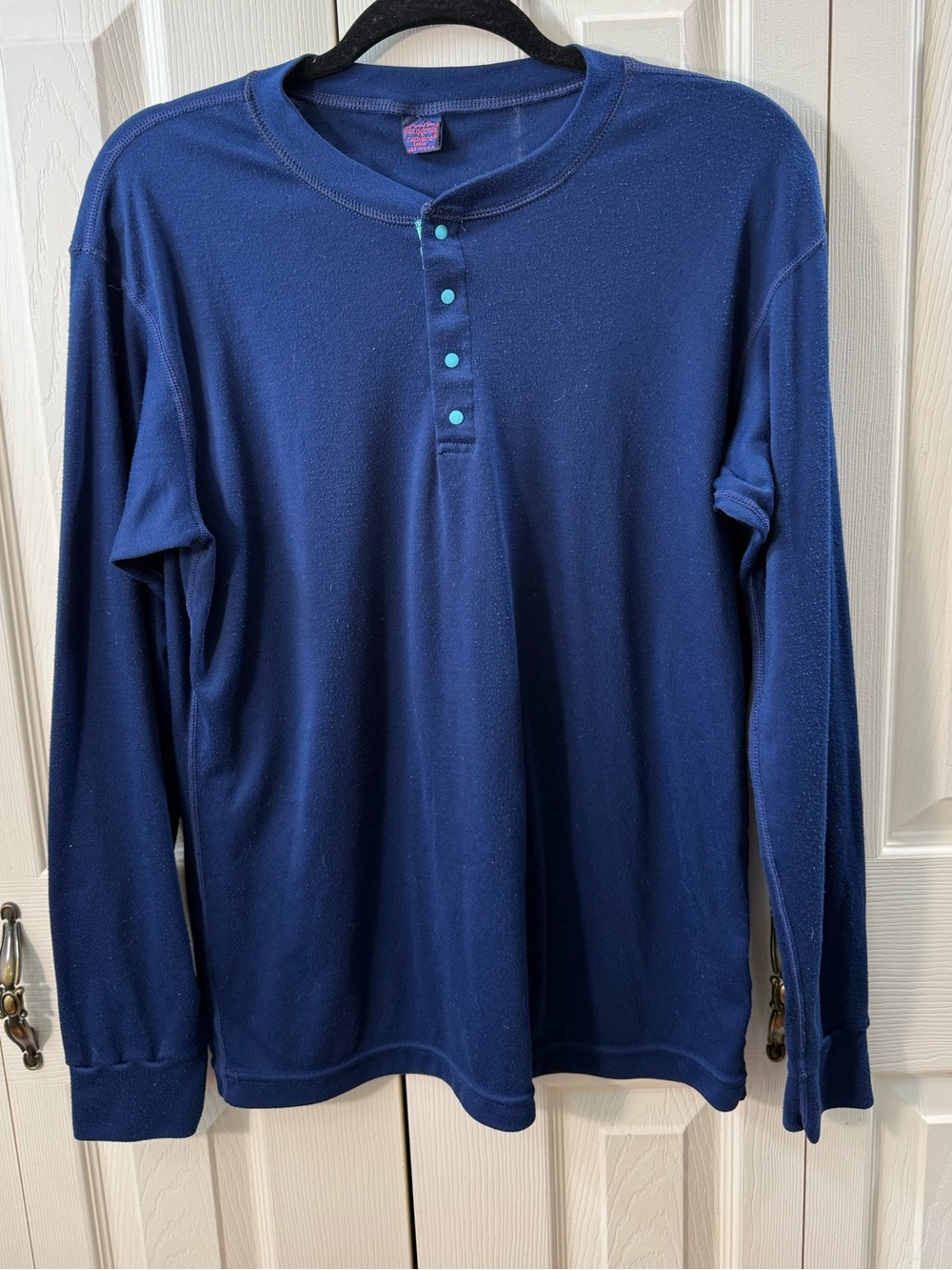 Vintage Patagonia Capilene Henley Long Sleeve Base Shirt Mens Size Large